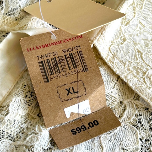 Lucky Brand Lace Top NWT - Picture 4 of 12